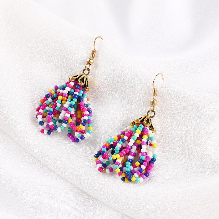 New Bohemian Creative Handmade Tassel Earrings