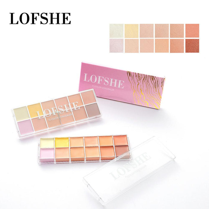 12 colour concealer, lasting nude make-up to cover pox and ink.