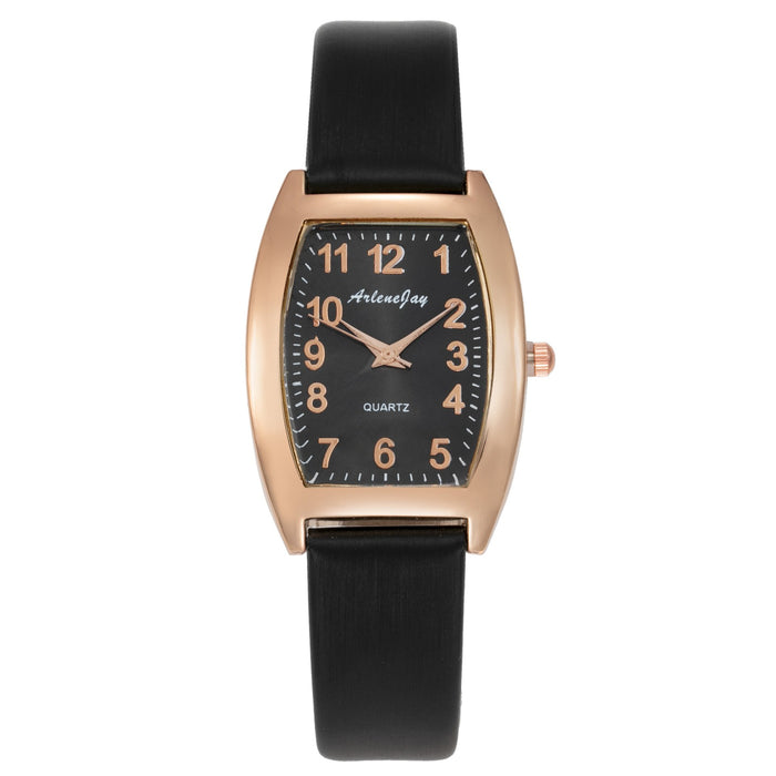 Fashion Women Wristwatch Leather Band Quartz Casual Clock LLZ20021