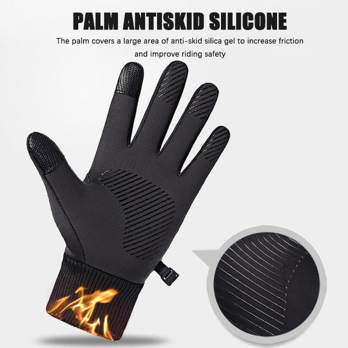 Men Winter Waterproof Cycling Gloves