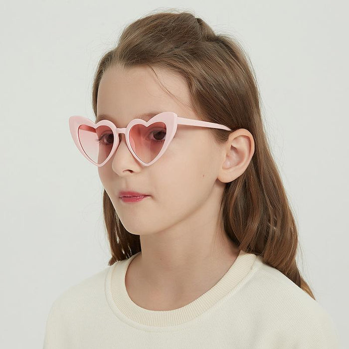 Children's Sunglasses peach heart Sunglasses