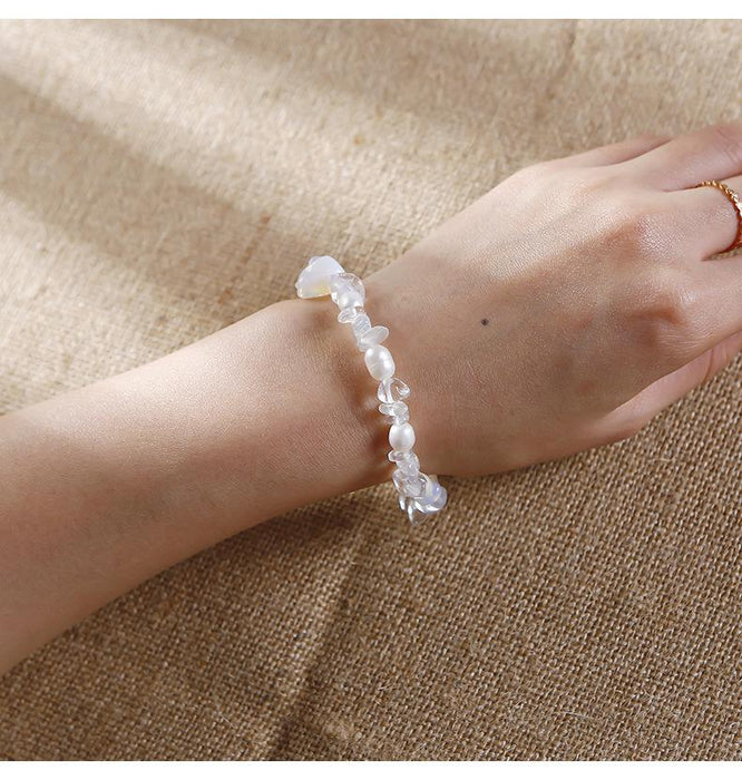 Handmade Agate Crystal Beaded Bracelet