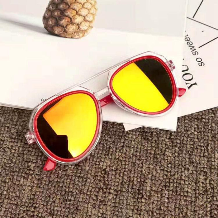 Children's colorful reflective Sunglasses