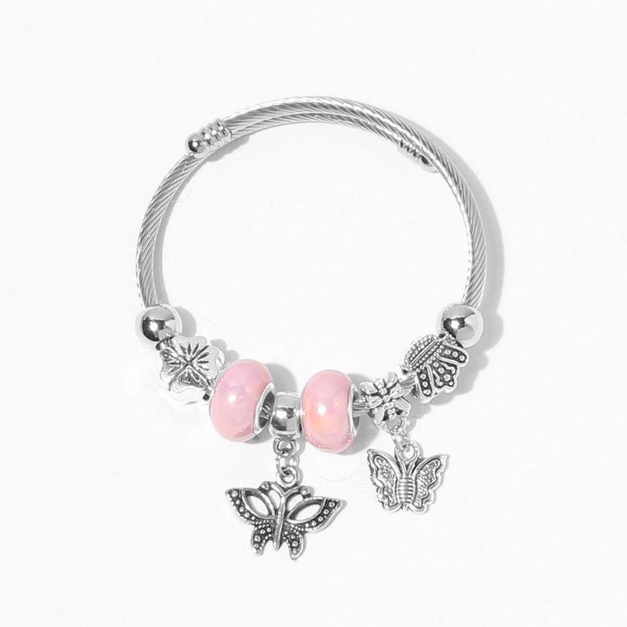 New Creative Butterfly Owl Cross Pendant Bracelet Accessories