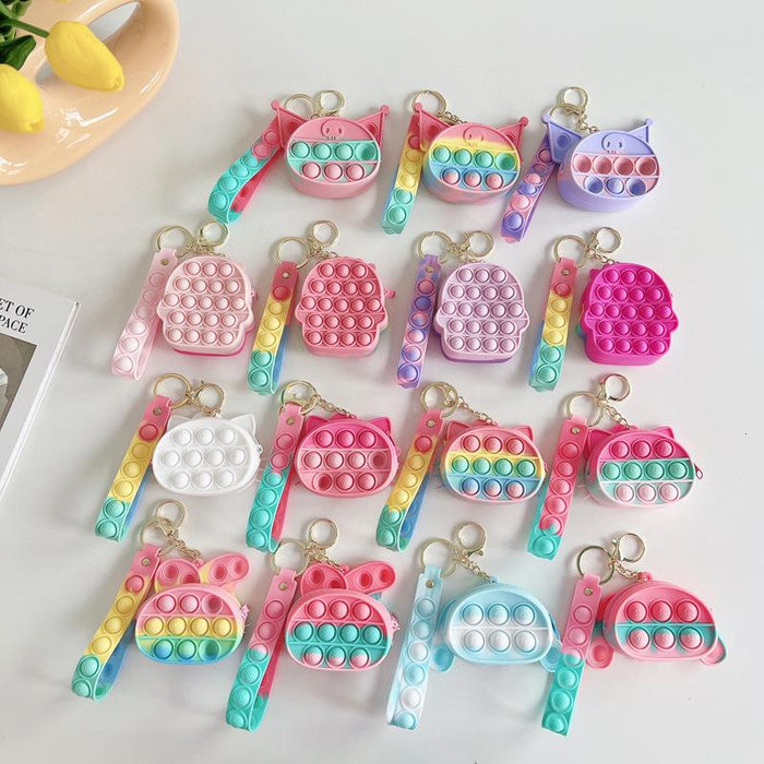 Silicone Mini Coin Purse Keychain