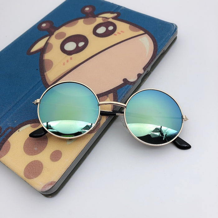 Children's round frame sunglasses and colorful Sunglasses