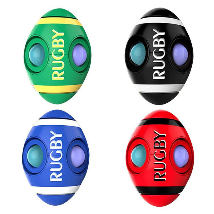 Rugby Shiatsu Bubble Music Fingertip Gyro Ball Children's Silicone Toys