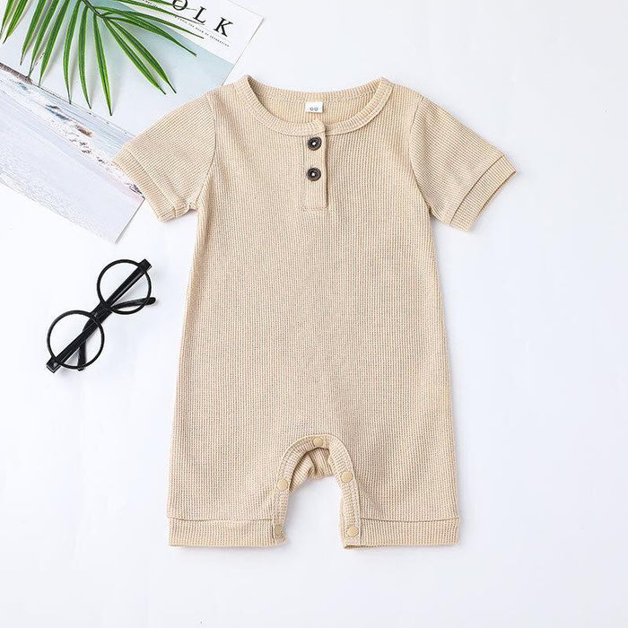 Multicolor Infant Short Sleeve Jumpsuit