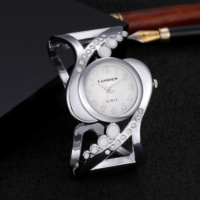 New Design Women Bangle Wristwatch Quartz Rhinestone Watches