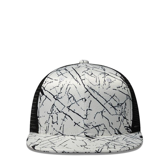 New Hip Hop Fashion Striped Baseball Cap Mesh Cap