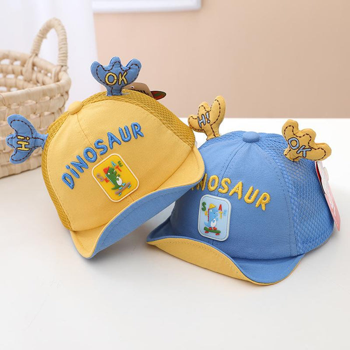 Summer Cute Dinosaur Antlers Children n Baby's Net Cap