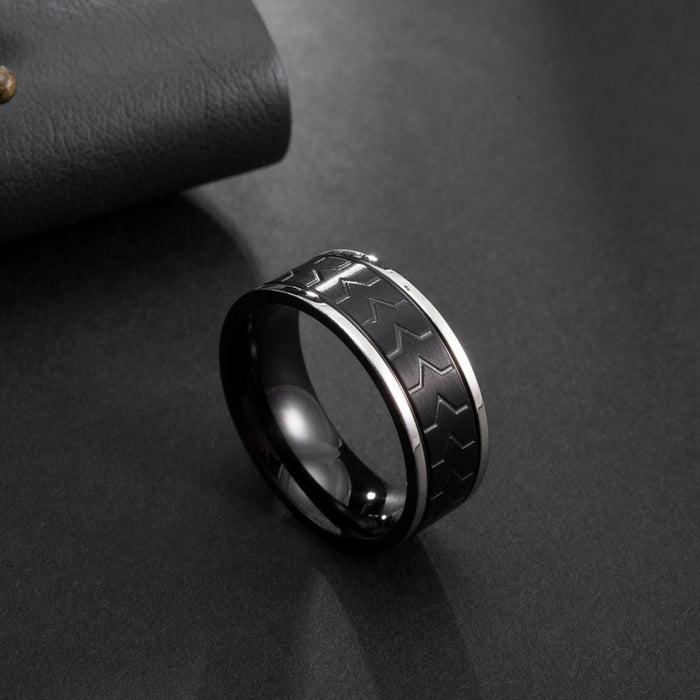 Creative Stainless Steel Men's Ring Titanium Steel Jewelry