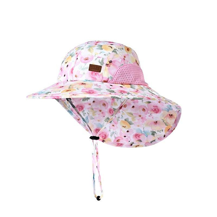 Summer Rose Sweetheart Sunscreen Children's Shawl Hat