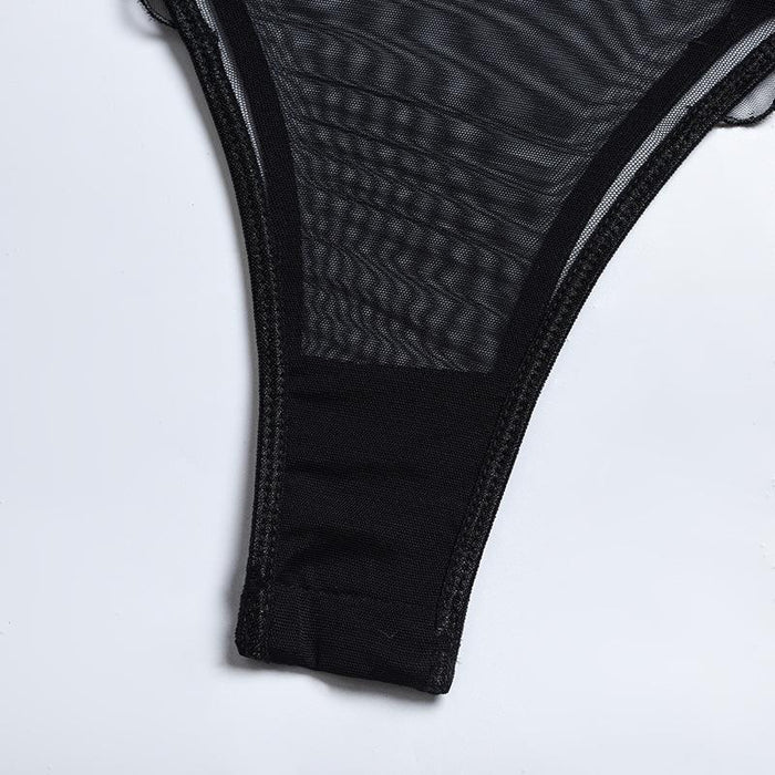 Women's Fashion Mesh Underwear Sexy Underwire Bodysuit