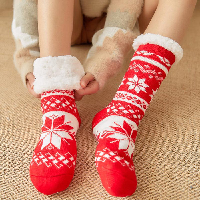 Cute Warm Socks Thicken Plus Cotton Winter Women Socks