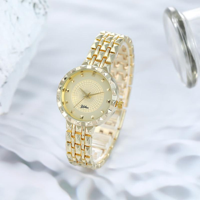 Women Watch Rhinestone Steel Quartz Fashion Wristwatch LLZ13889