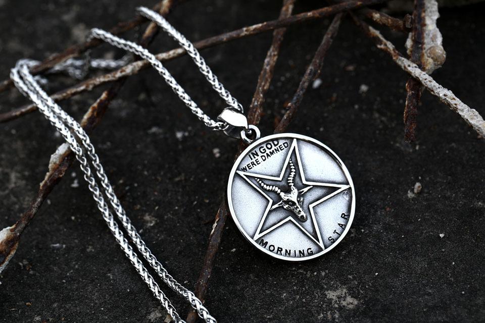 Jesus Satan Titanium Steel Jewelry (Only Pendant, No Necklaces)