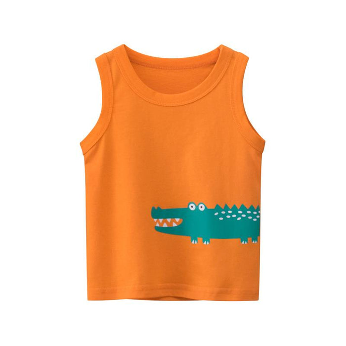 Boys' printed sleeveless top