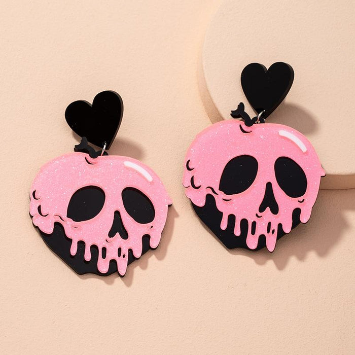 Fashion Personality Acrylic Skull Women's Earrings