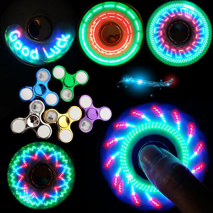Night Toys Random Colors Multi-Style Colorful Luminous Fidget Spinners