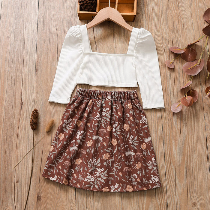 Pit strip court sleeve coat Corduroy Skirt Suit