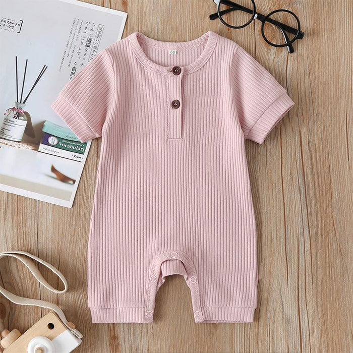 Summer Infant Clothes Solid Jumpsuit