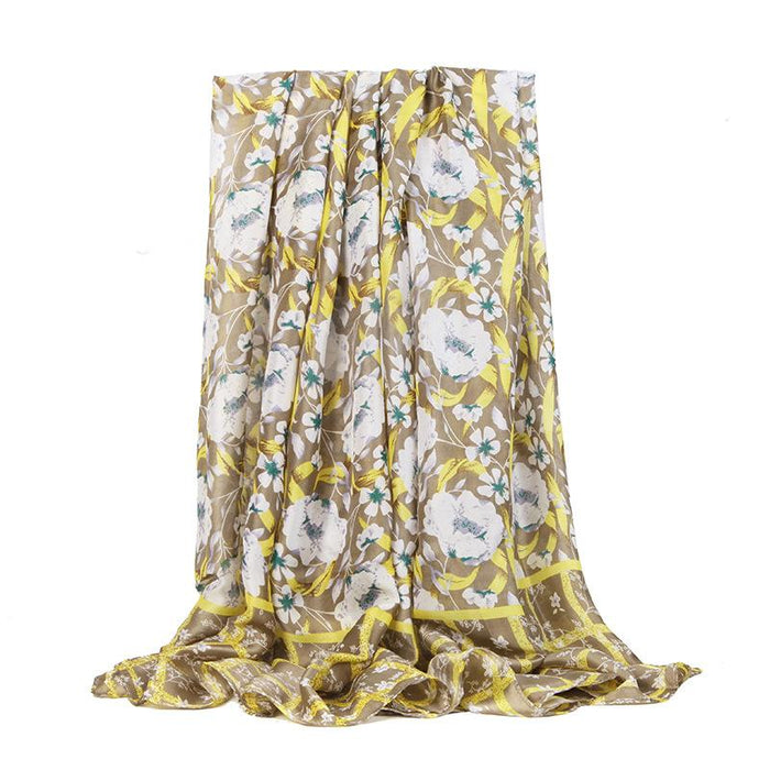 Printed Scarf Vibrant Shawl Scarf Sunscreen