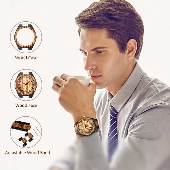 2022 New Classic Men's Fashion Watch Wooden Watch