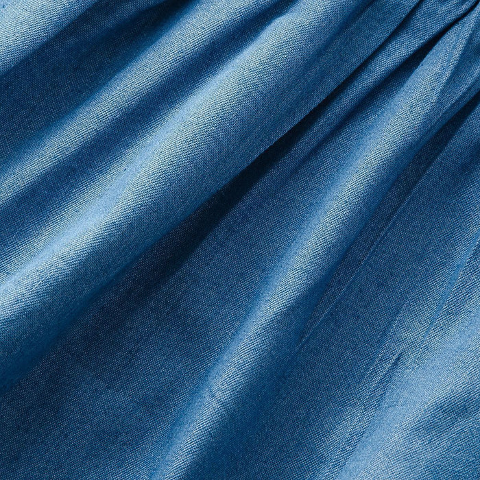 Girls skirt lace print stitched denim dress