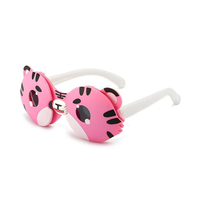 Children Cartoon Funny Little Tiger Folding Sunglasses