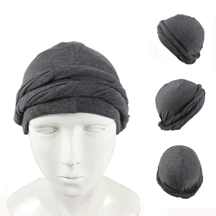 Men's Towel Turban Stretch Cap