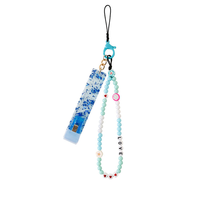 Handmade Beaded Flower Fruit Mobile Phone Lanyard