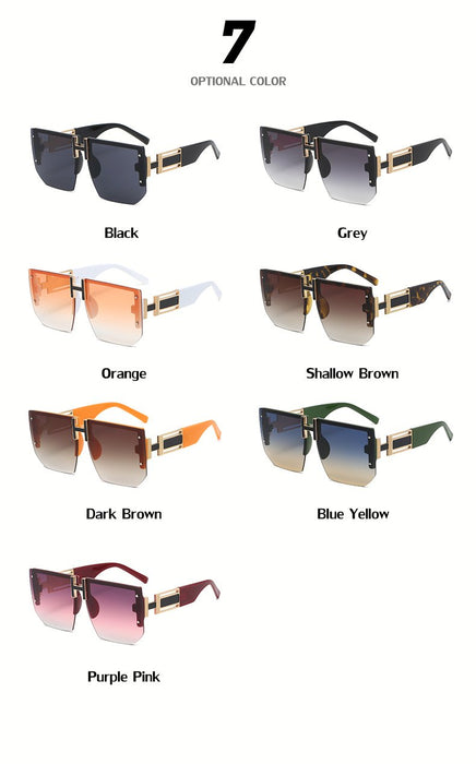 Anti Ultraviolet Large Frame Sunglasses