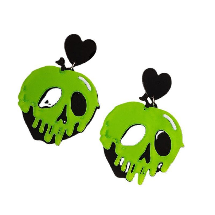 Fashion Personality Acrylic Skull Women's Earrings