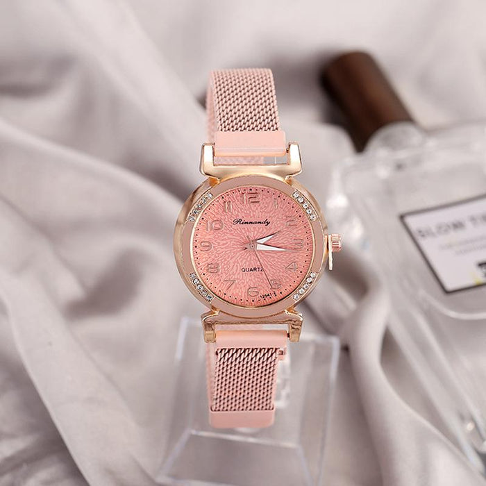 New Stainless Steel Women Wristwatch Quartz Fashion Casual Clock LLZ22229