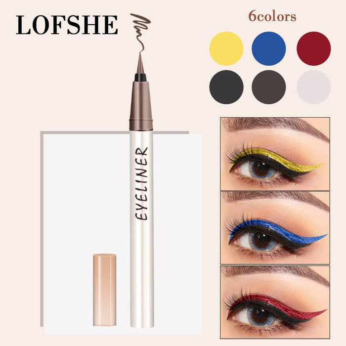 Waterproof and oil proof 6 colour Eyeliner