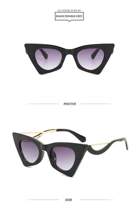 New cat's Eye Sunglasses damp Sunglasses UV protection