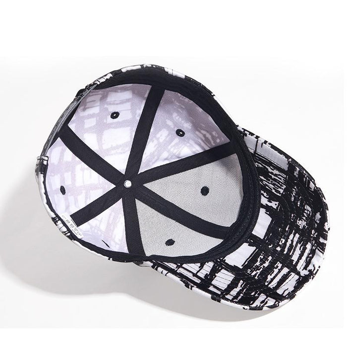 New Baseball Cap Black and White Mesh Sunshade Hat