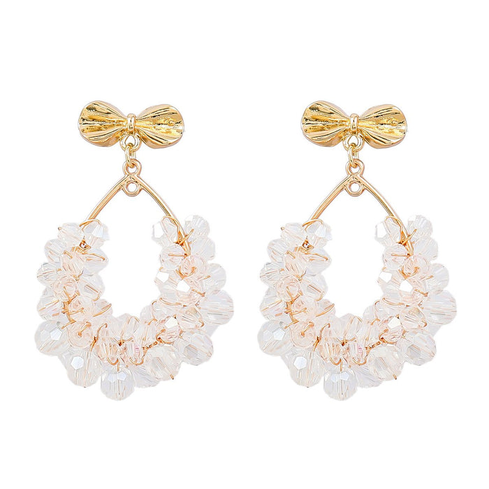 Trendy Boho Geometric Plating Braided Design Earrings