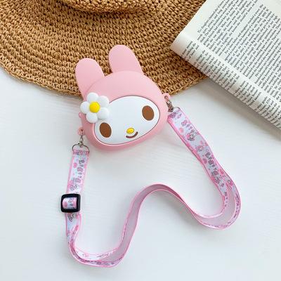 Cartoon messenger bag silicone coin purse toy