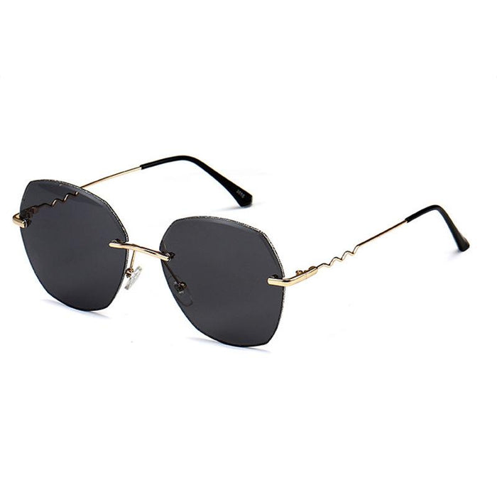 Metal sunglasses irregular Retro