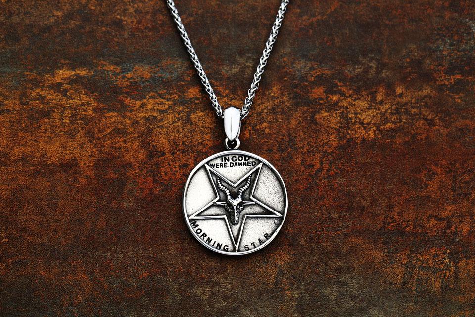 Jesus Satan Titanium Steel Jewelry (Only Pendant, No Necklaces)