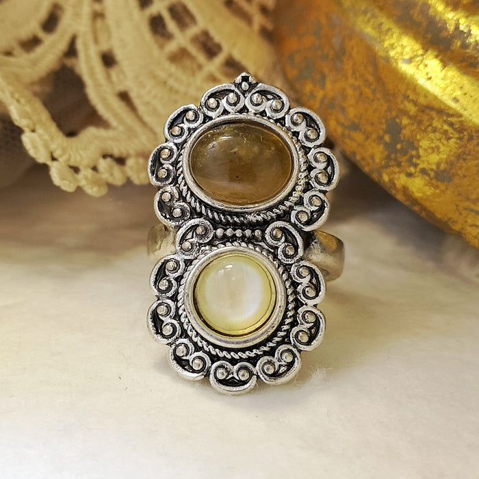 Vintage Ring Female Jewelry Exaggerated Ring