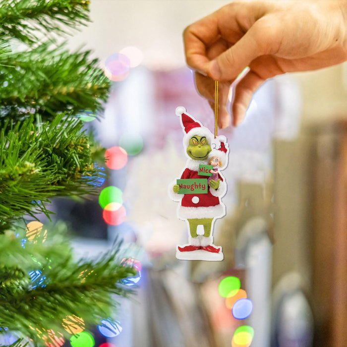 Green Headdress Grinch Christmas Tree Pendant Decoration