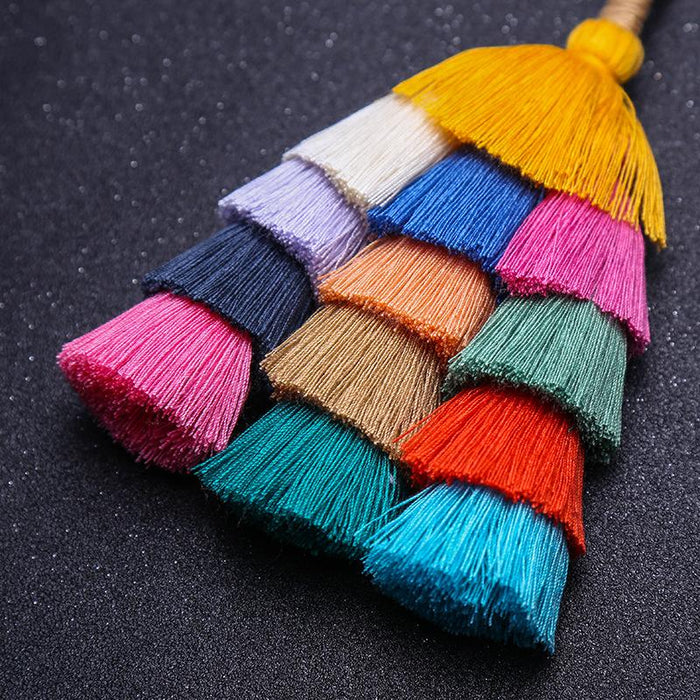 Fashion Creative Bohemian Tassel Handmade Keychain