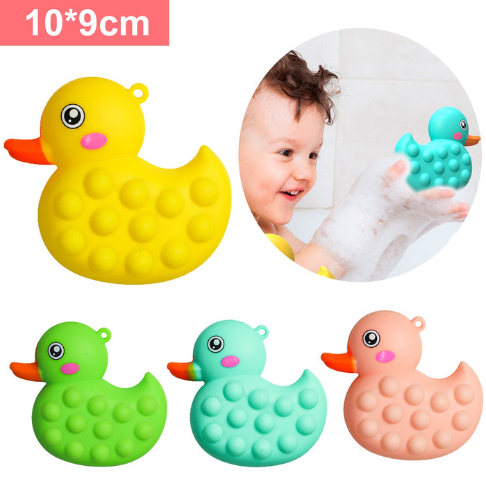 3D anti-stress little yellow duck children's bath toy