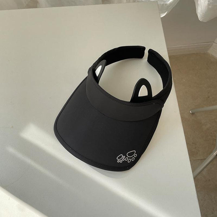 Summer Cute Cat Ears Children‘s Wide Brim Sun Hat