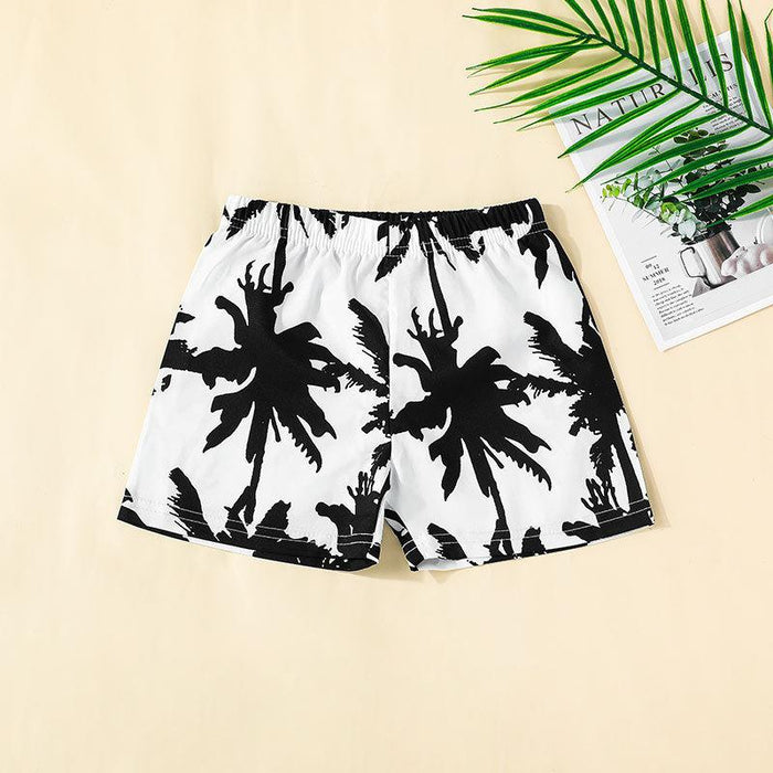 Summer Beach Shorts Top Two-piece Set for Boys