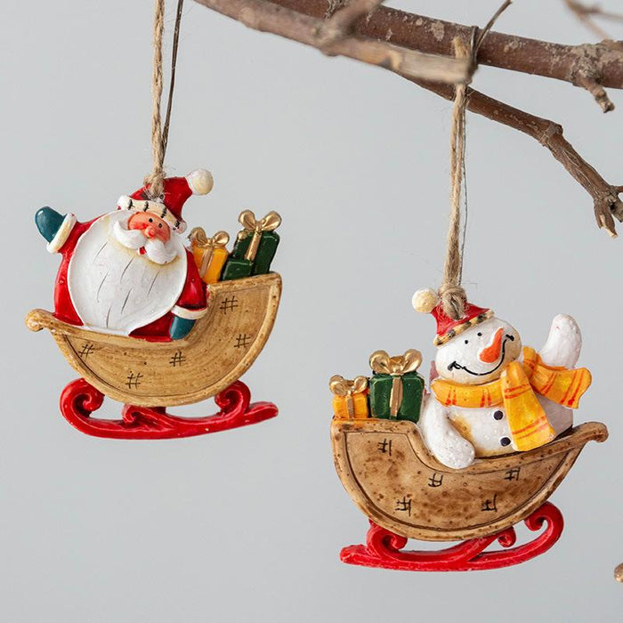 Resin Pendant Christmas Tree Decorative Ornaments