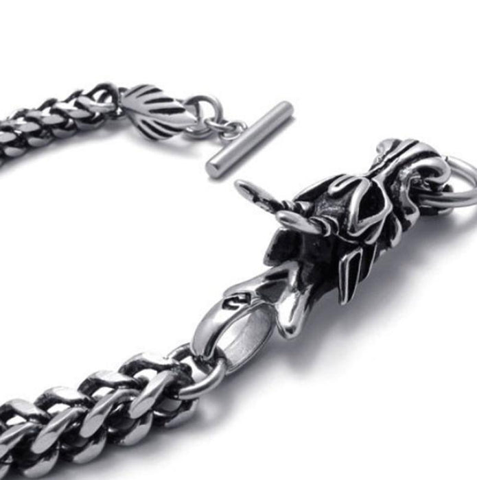 Retro Gothic Style Long Dragon Bracelet